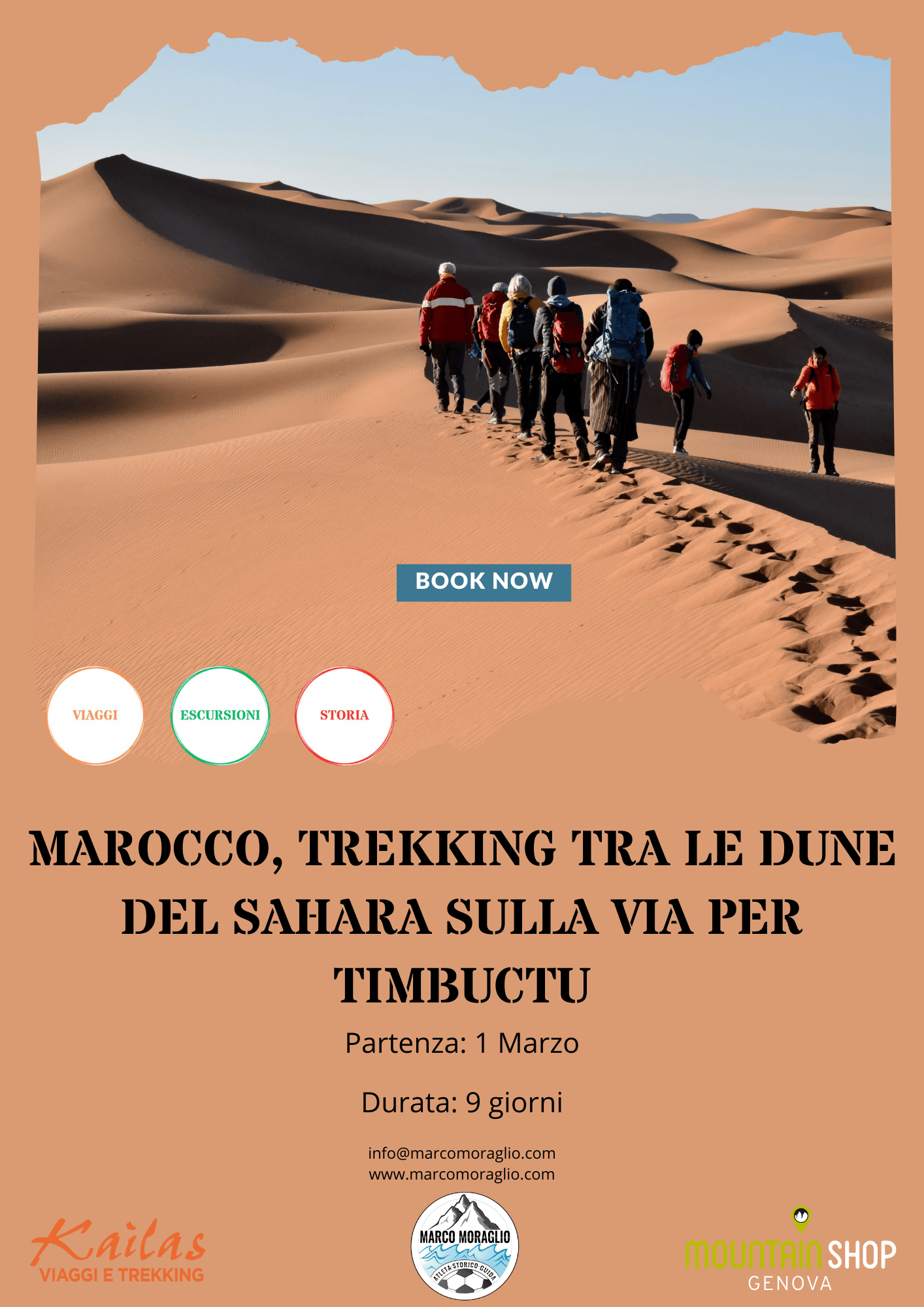 Marocco, trekking tra le dune sulla via per Timbuctu